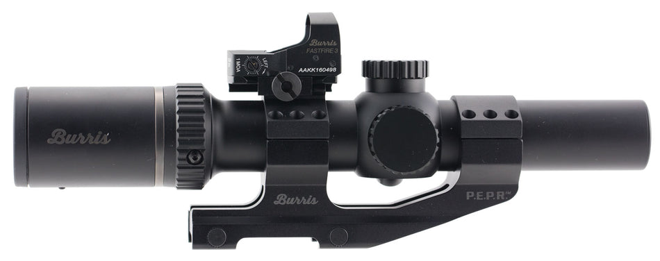Burris MTAC 1-4x24mm SFP Riflescope with FastFire 3 Red Dot and 30mm AR-PEPR Mount Combo