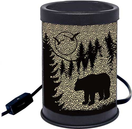 Rivers Edge Silhouette Bear Wax Candle Warmer