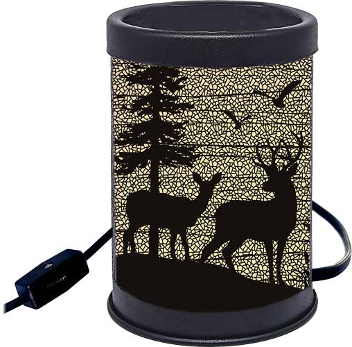 Rivers Edge Silhouette Deer Candle Warming Plate