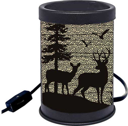 Rivers Edge Silhouette Deer Candle Warming Plate