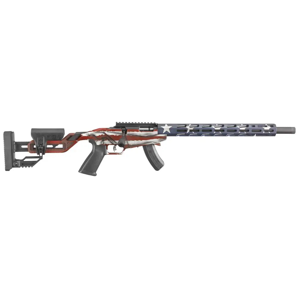 RUGER PRECISION RIMFIRE 22LR RIFLE AMER FLAG 18" 15RD