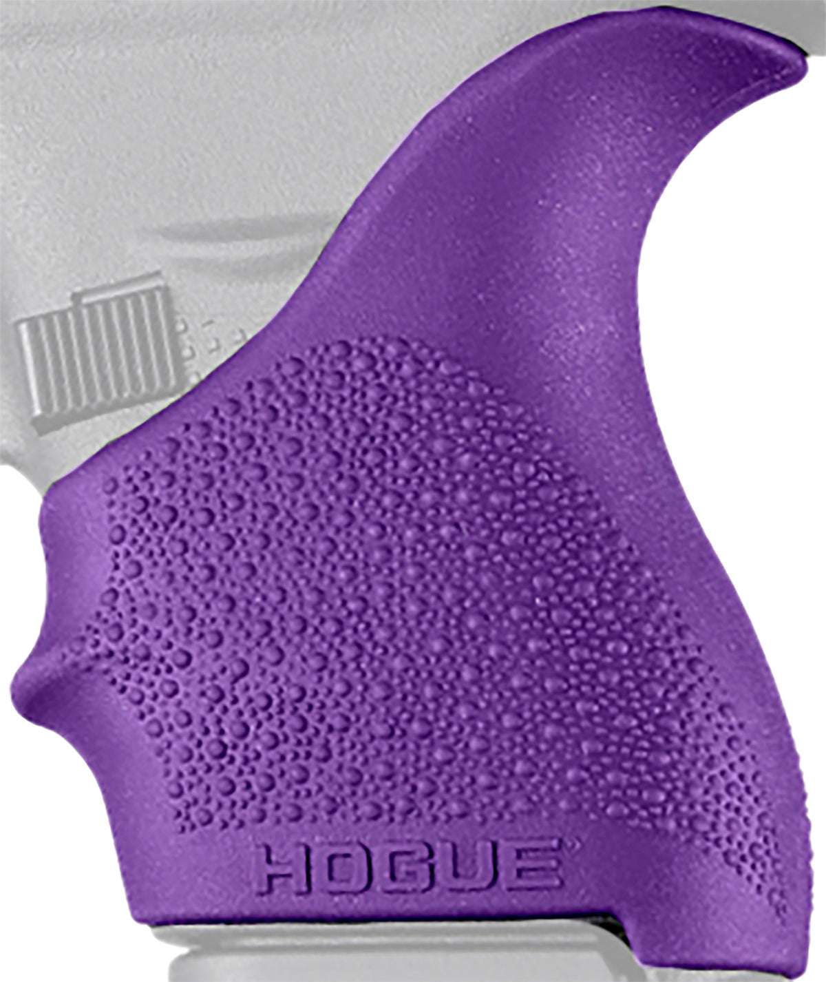 Hogue HandAll Beavertail Textured Purple Rubber Grip Sleeve for Glock 42 & 43