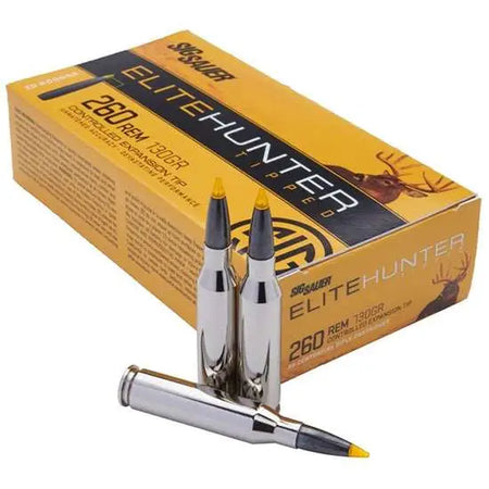 Sig Sauer .260 Remington Hunting 130 grain Controlled Expansion Tip (CET) Ballistic Tip ammunition