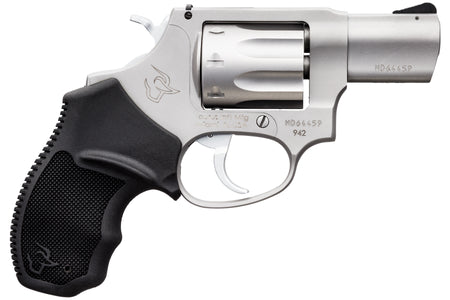 Taurus 2942029UL 942 Ultra-Lite 22 LR 8rd 2" Matte Stainless Finish Barrel, Matte Stainless Finish Cylinder, Stainless Anodized Finish Aluminum Frame & Finger Grooved Black Polymer Grip