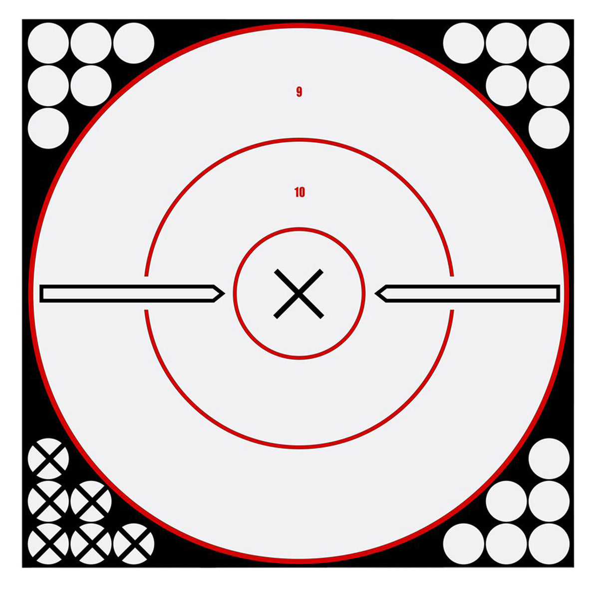 Birchwood Casey 34019 Shoot-N-C Reactive 12-Inch Black/White Bullseye Paper Target 5 Count