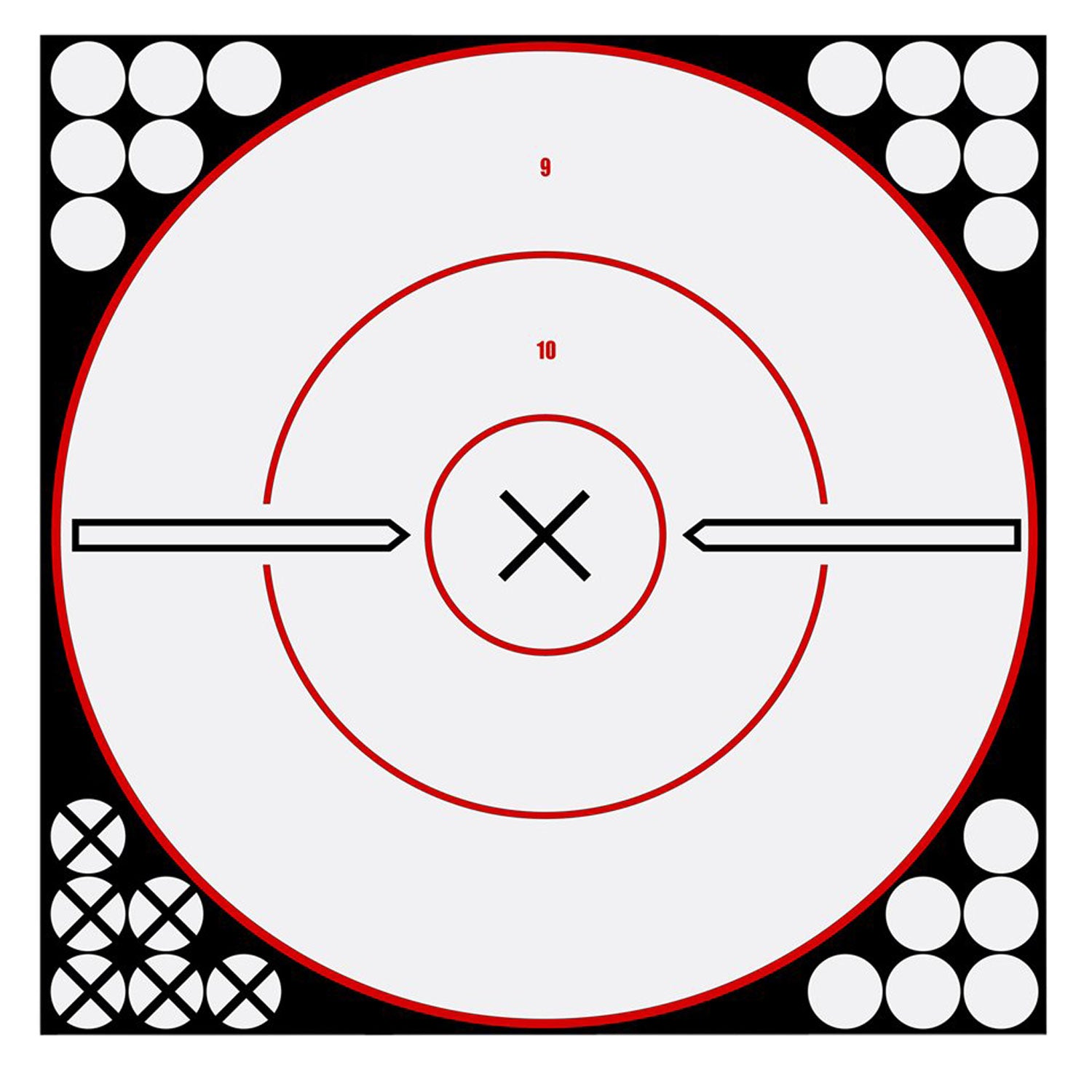 Birchwood Casey 34019 Shoot-N-C Reactive 12-Inch Black/White Bullseye Paper Target 5 Count