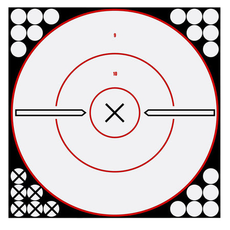 Birchwood Casey 34019 Shoot-N-C Reactive 12-Inch Black/White Bullseye Paper Target 5 Count