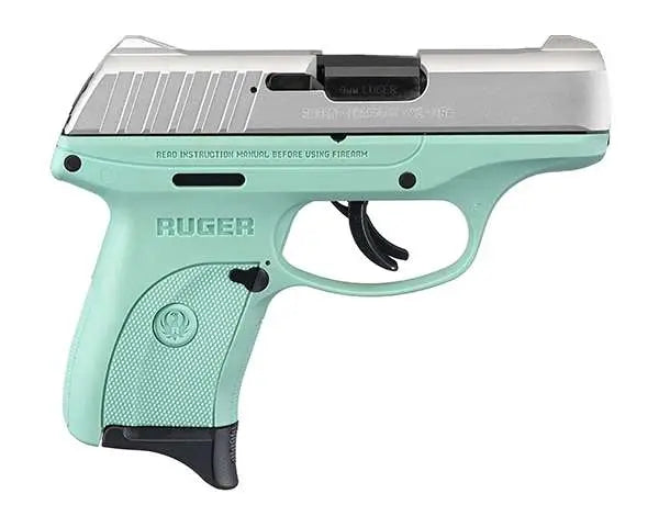 dRUG EC9S 9MM PISTL 3.1" ALUM CER SLD/TURQUOISE FRM 7+1
