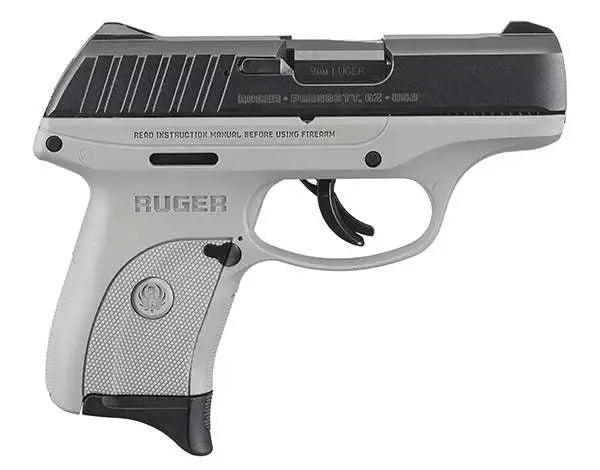 dRUGER EC9S 9MM PISTL 3.1" BLK OXIDE SLD/GRAY FRM 7+1