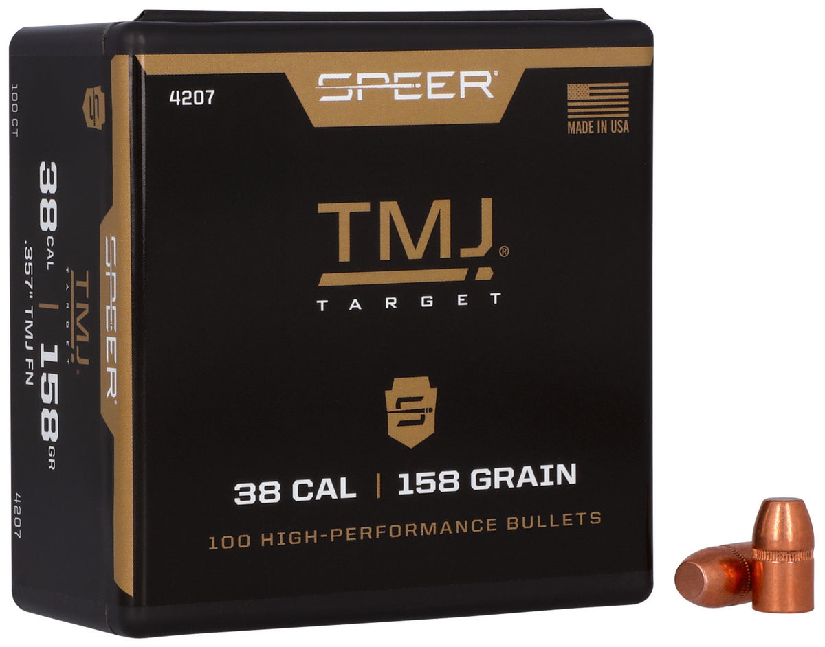 Speer 4207 .38 Caliber 158 Grain TMJ Handgun Bullets 100 Per Box