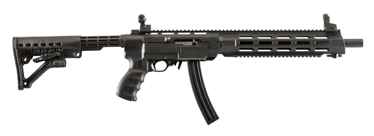 Archangel AA556REX Black Synthetic 6-Position AR-15 Conversion Stock with Full-Length Picatinny Top Rail for Ruger 10/22