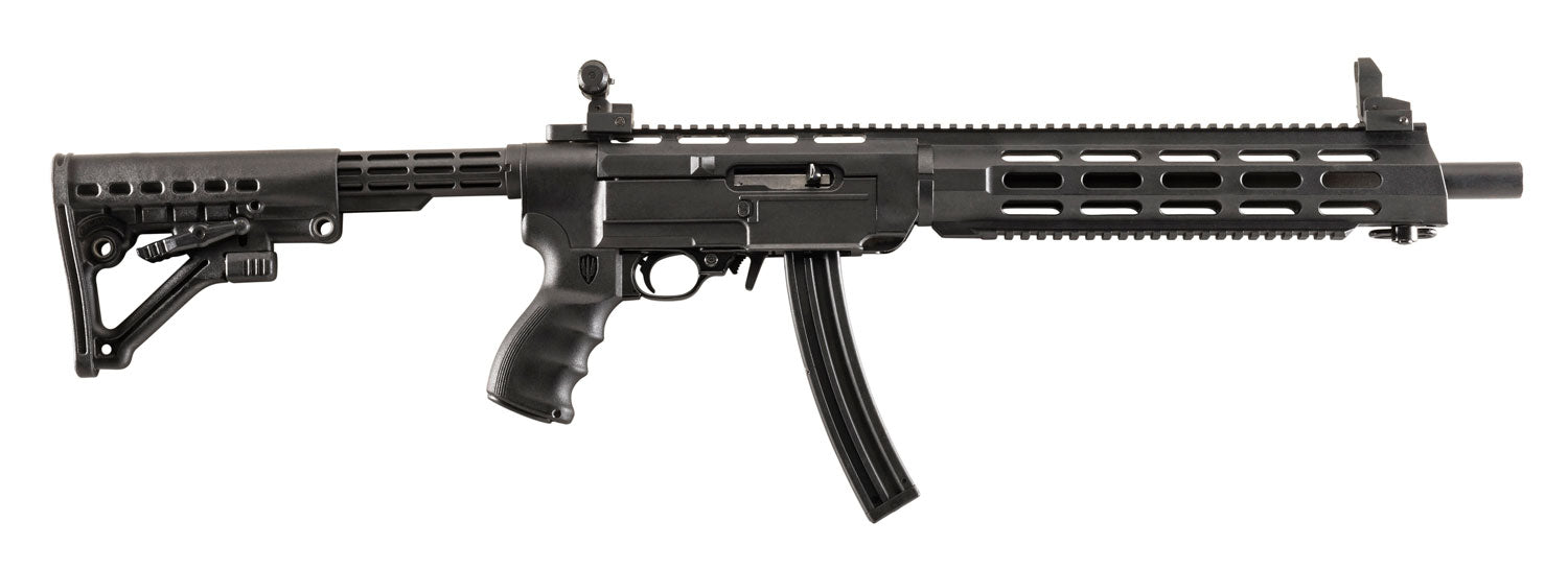 Archangel AA556REX Black Synthetic 6-Position AR-15 Conversion Stock with Full-Length Picatinny Top Rail for Ruger 10/22
