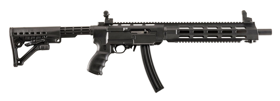 Archangel AA556REX Black Synthetic 6-Position AR-15 Conversion Stock with Full-Length Picatinny Top Rail for Ruger 10/22