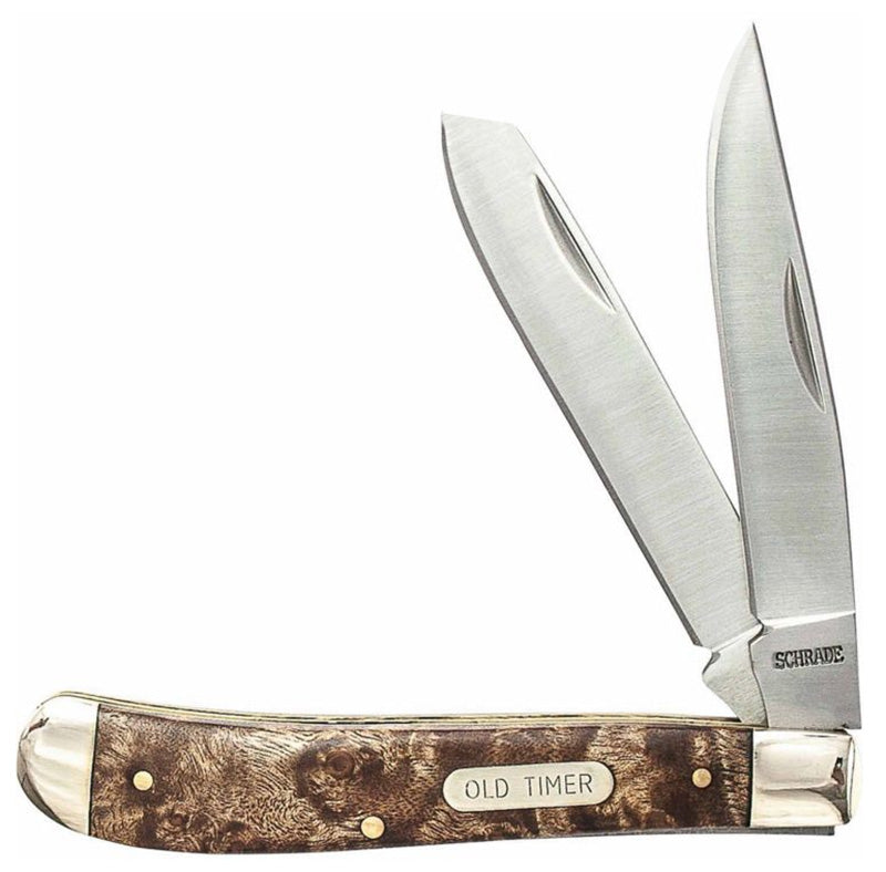 Old Timer Gunstock Trap 3-7/8" Pocket Knife, Ironwood Handle