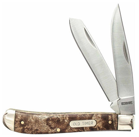 Old Timer Gunstock Trap 3-7/8" Pocket Knife, Ironwood Handle