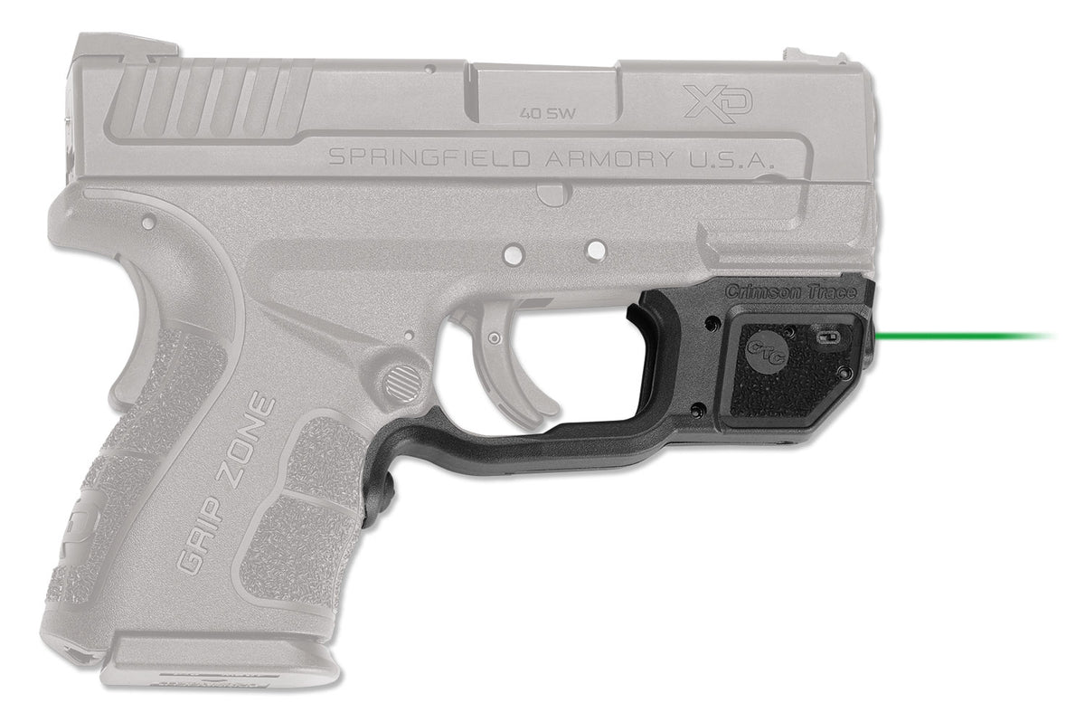 Crimson Trace 0163301 Green Laser Laserguard Springfield XD Mod2 Series, Black Polymer