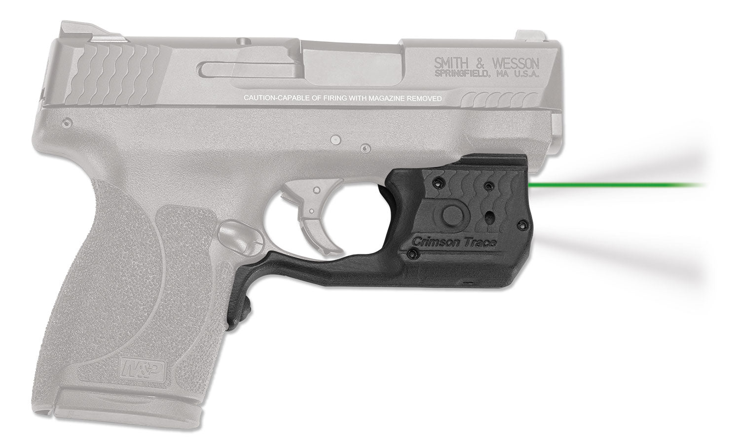 Crimson Trace 0169701 Green Laser Laserguard Pro Fits S&W M&P Shield .45 ACP, 150 Lumen