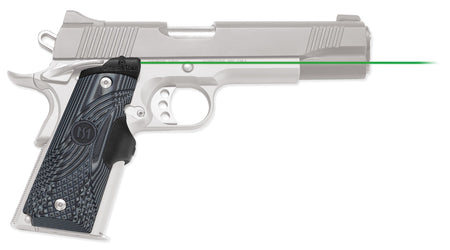 Crimson Trace 0155201 Green Laser Master Series Lasergrips 1911 Full-Size, Black/Gray G10