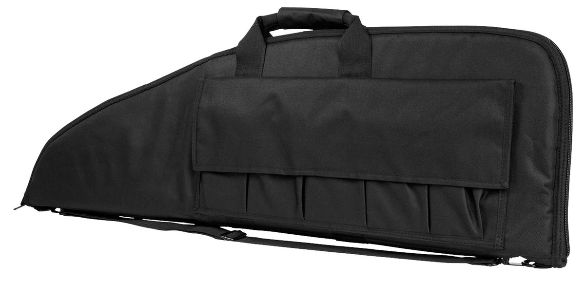 NcStar VISM Black 38-Inch Rifle Case Metal D-Rings Foam Padding ID Holder