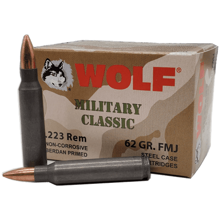 Wolf Military Classic 223 Remington 62 Grain Full Metal Jacket