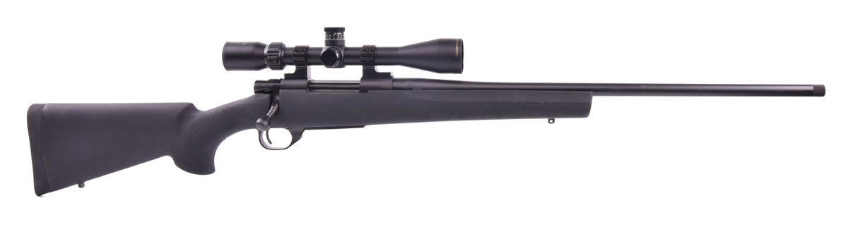Howa HGP265B M1500 Gamepro Gen2 6.5 Creedmoor 5+1 22" Threaded Barrel, Blued Metal Finish, Black Fixed Hogue Pillar-Bedded Overmolded Stock, Includes 4-12x40mm Scope