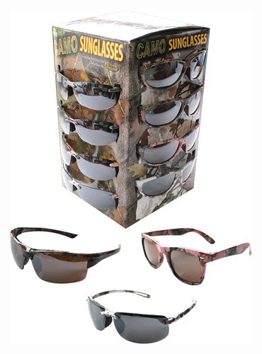 Rivers Edge Camo Sunglass 36-Piece Assortment Green Pink White