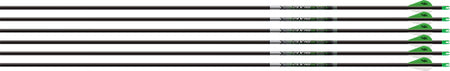Easton 5MM Axis 340 Arrows 6-Pack HalfOut Insert 2" Blazer Vanes