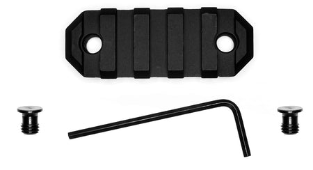 GrovTec US Inc GTSW227 5 Slot 2.2-Inch KeyMod Picatinny Rail Black Anodized MIL-STD 1913