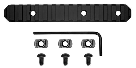 GrovTec GTSW239 6 Inch M-Lok Picatinny Rail 15 Slot Black Anodized