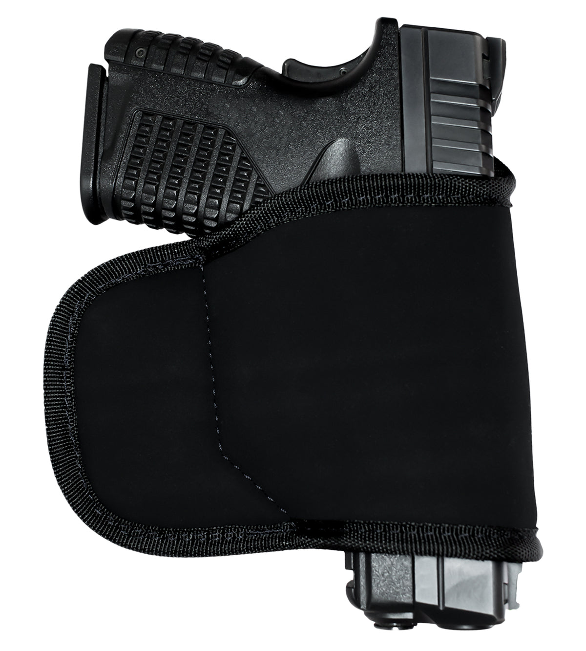 GrovTec GTHL15098BLK Multi-Fit OWB Size 98 Black Suede Holster for Small/Medium Semi-Auto Pistols Right Hand