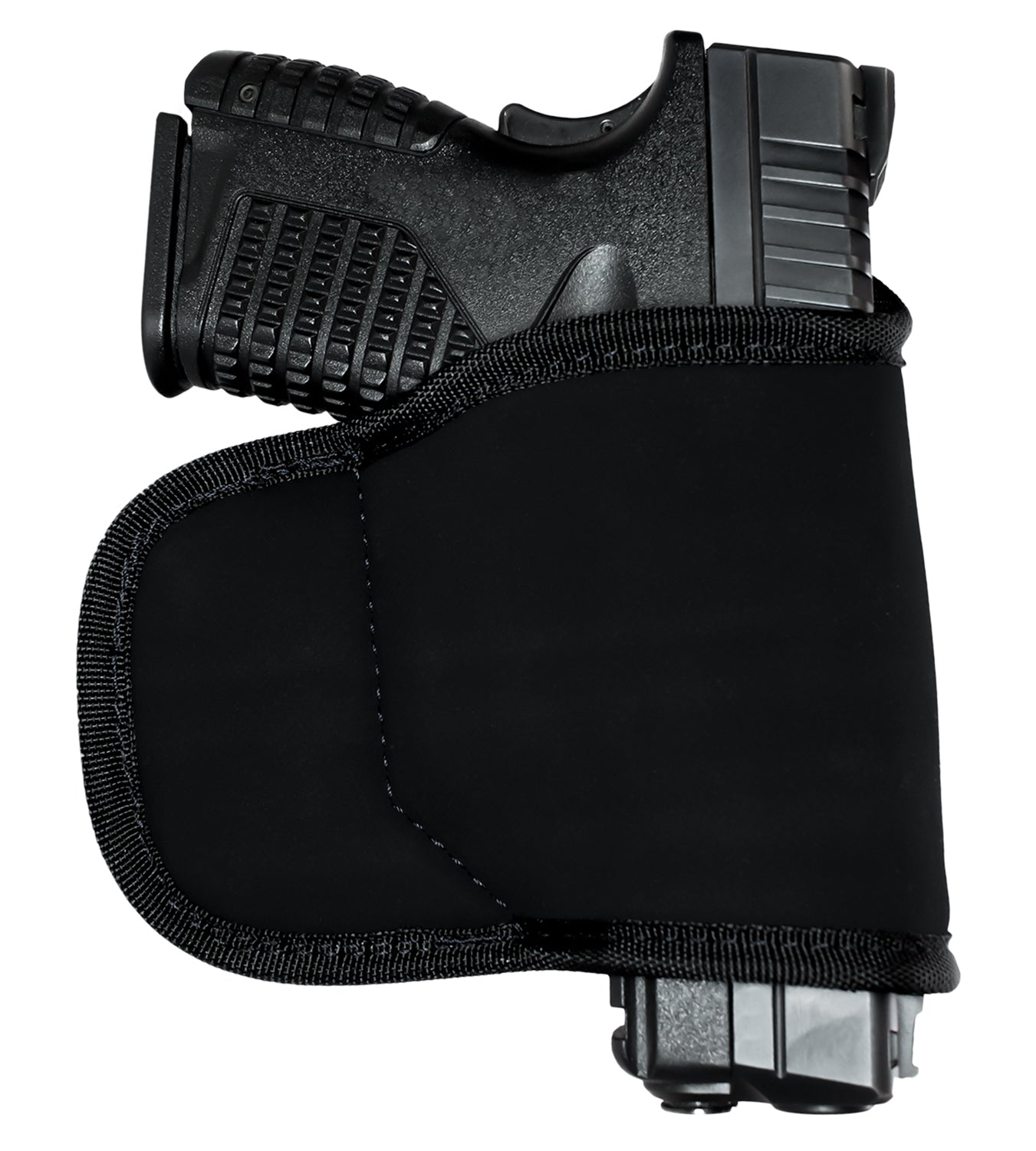 GrovTec GTHL15098BLK Multi-Fit OWB Size 98 Black Suede Holster for Small/Medium Semi-Auto Pistols Right Hand