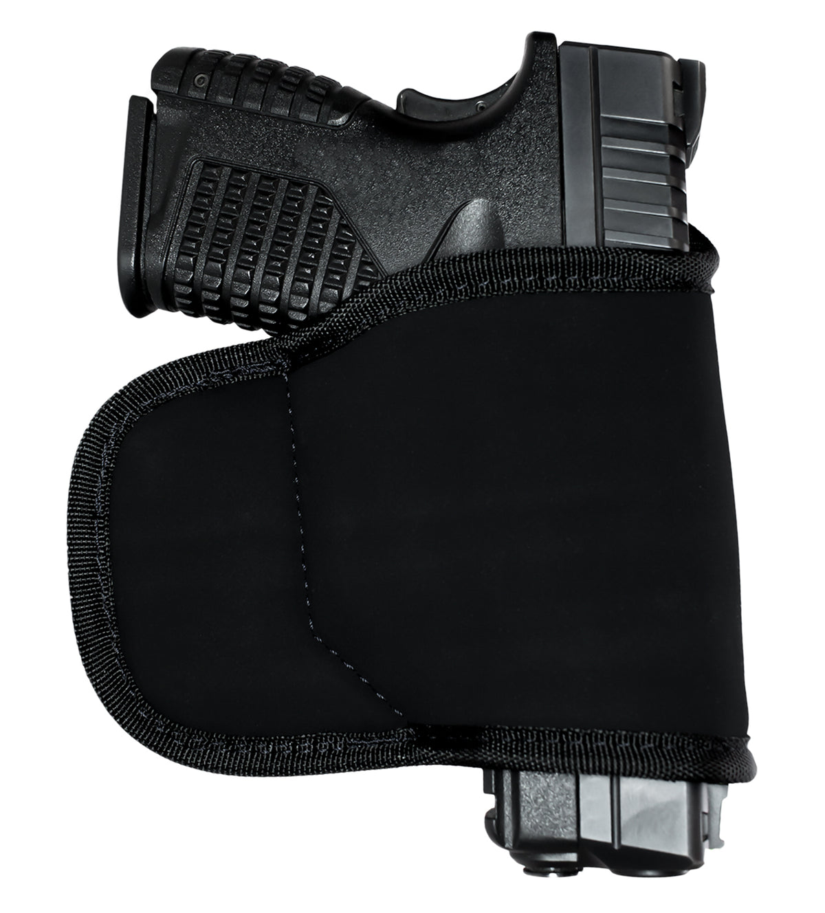 GrovTec GTHL15099BLK Multi-Fit OWB Size 99 Black Suede Holster for Medium/Large Semi-Auto Pistols Right Hand