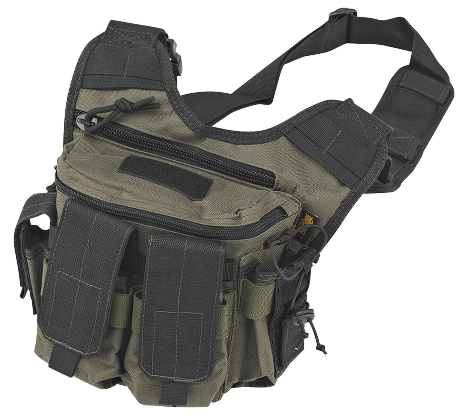 US PeaceKeeper P20305 OD Green Tactical Sling Pack with Mag Pouches
