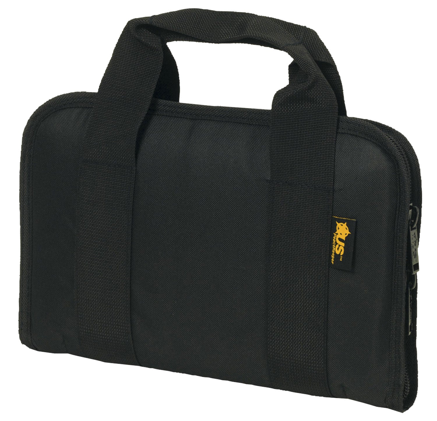 US PeaceKeeper P21108 Slim Handgun Attache Case Black 600D Polyester Lockable
