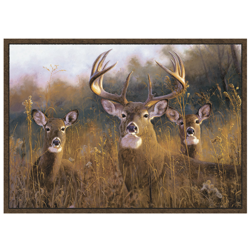 Buck Stops Here Custom Printed Wildlife Rug 37 x 52 in.