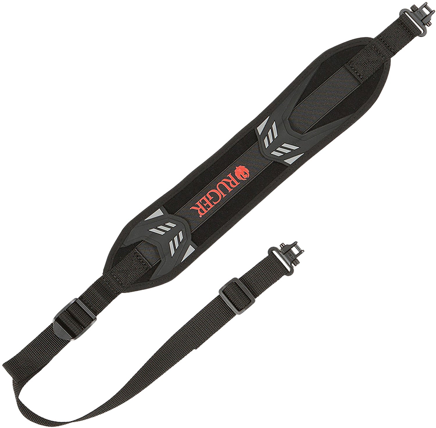 Ruger Mesa Black and Red Stretchable Neoprene Gun Sling Adjustable 34"