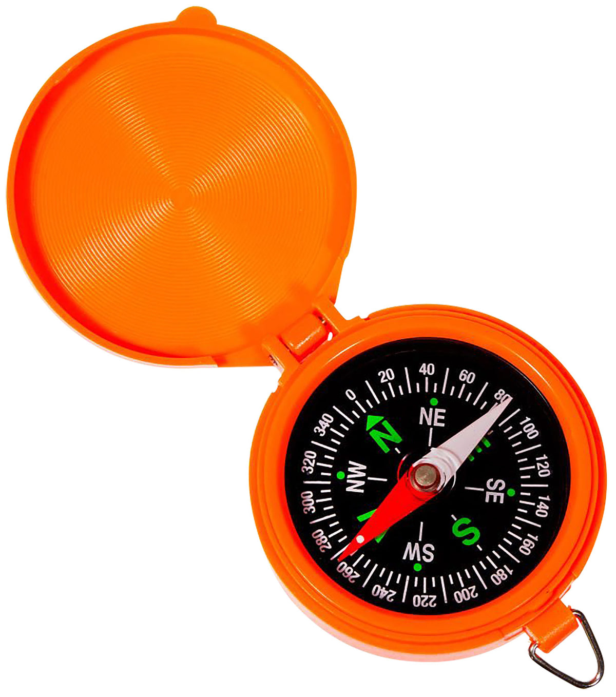 Allen 487 Orange Lightweight Pocket Compass with Cover