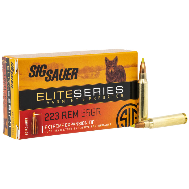 Sig Sauer Elite Hunting Varmint & Predator Extreme Expansion Tip 55 Grain .223 Remington 3340 fps 798681638482