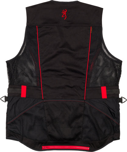 Browning Ace XL Right Hand Shooting Vest Black Red Trim