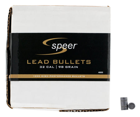 Speer 4600 .32 Caliber 98 Grain Lead Wadcutter Component Bullets 1000 Per Box
