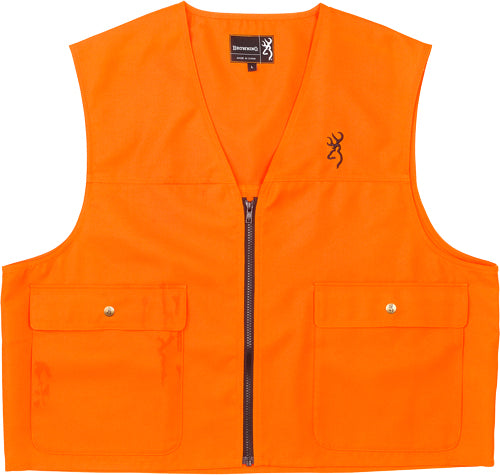 Browning Blaze Orange Safety Hunting Vest with Buckmark Logo 2XL