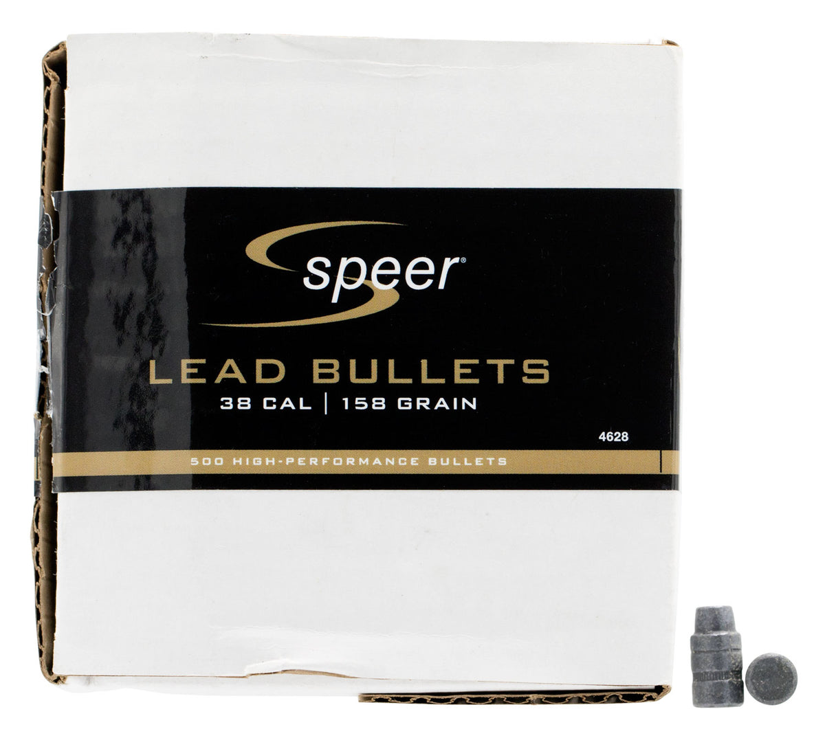 Speer 4628 .38 Caliber 158gr LSWCHP Component Reloading Bullets 500 Per Box