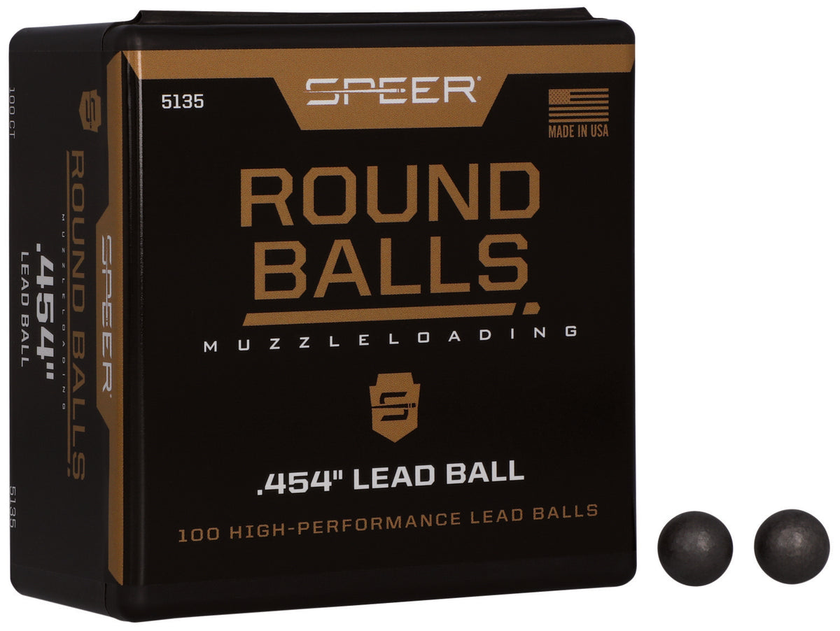 Speer 5135 Lead Ball .44 Caliber 140 Grain Traditional Round Ball 100/Box