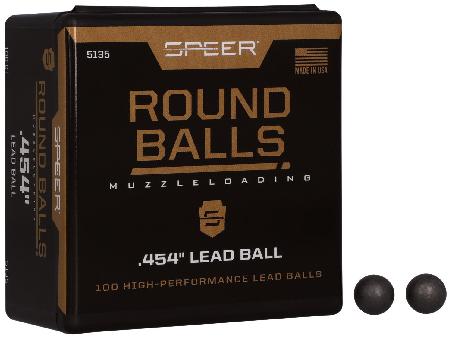 Speer 5135 Lead Ball .44 Caliber 140 Grain Traditional Round Ball 100/Box