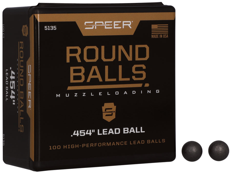 Speer 5135 Lead Ball .44 Caliber 140 Grain Traditional Round Ball 100/Box