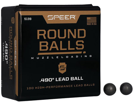 Speer 5139 Lead Ball .50 Caliber 176 Grain Traditional Round Ball 100/Box