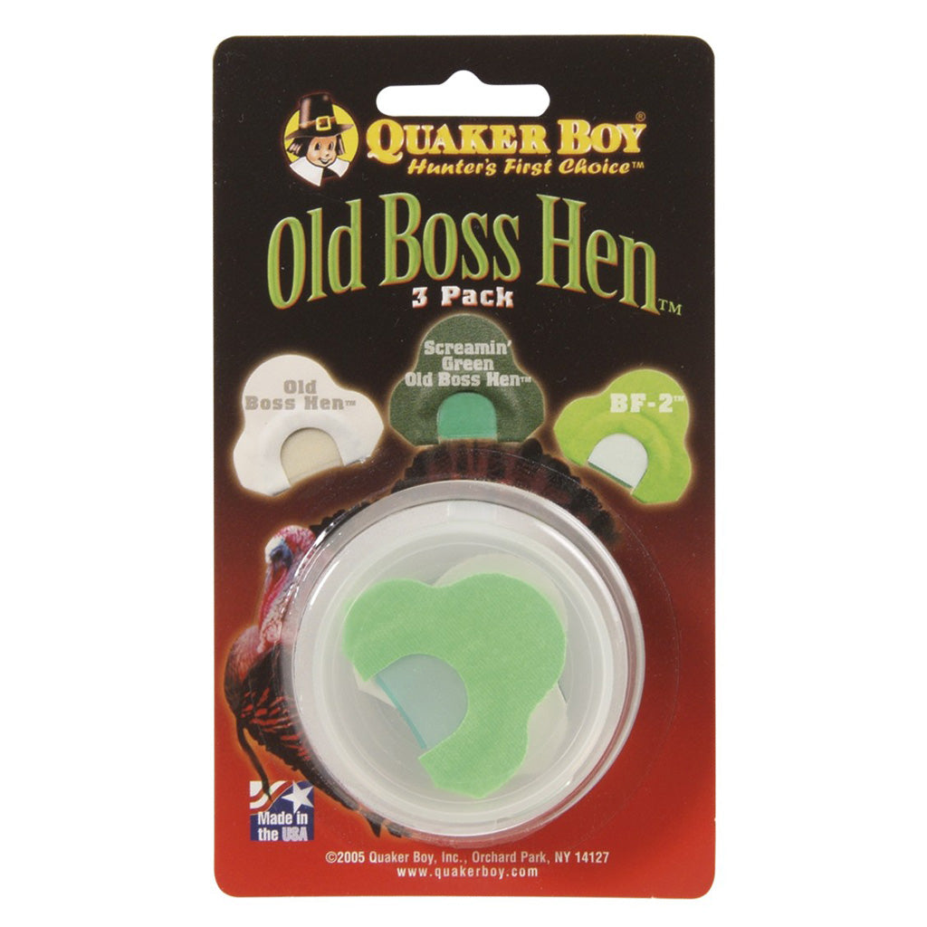 Quaker Boy Old Boss Hen 3-Pack Turkey Mouth Call