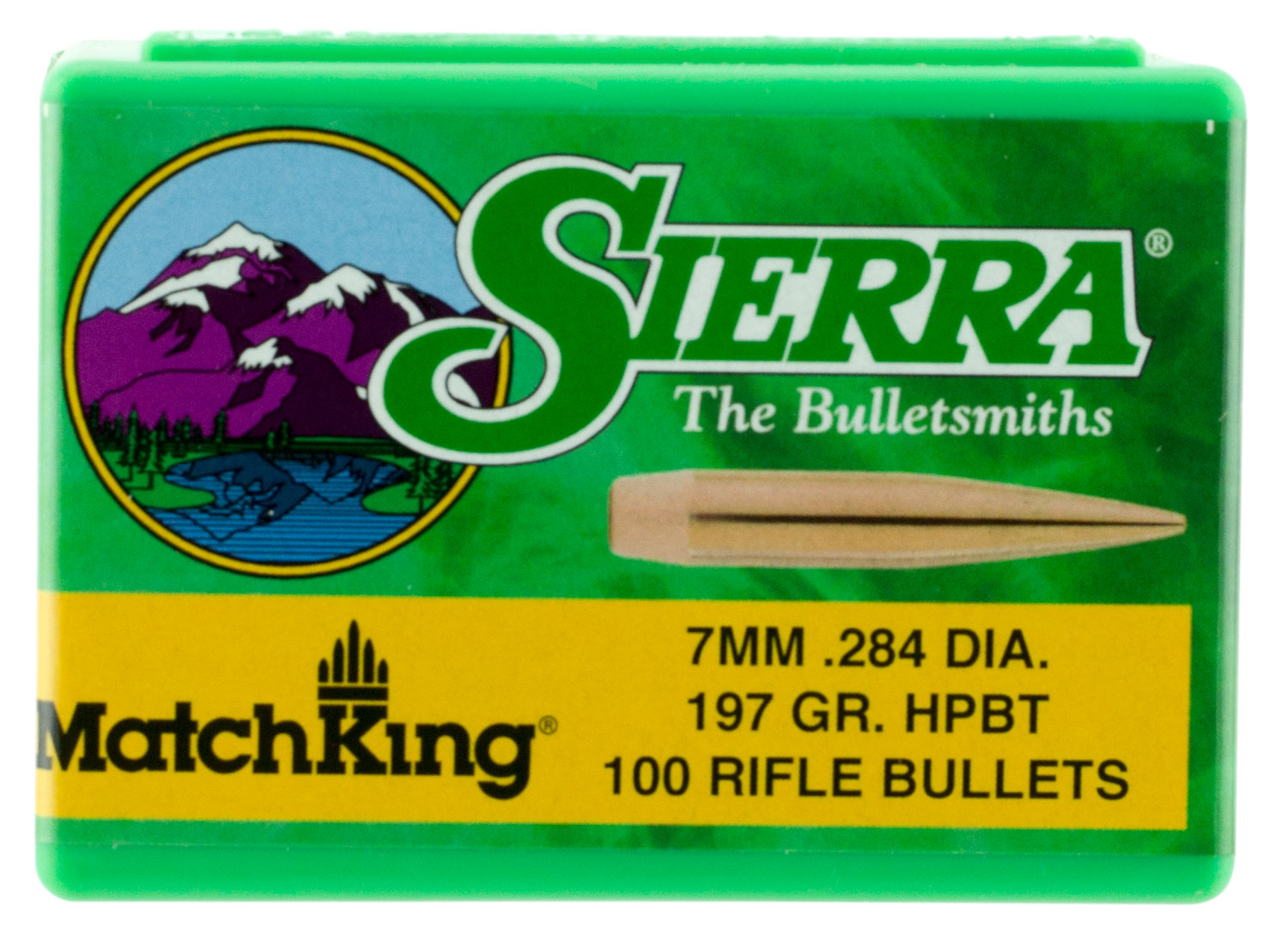 Sierra MatchKing 1997 7mm 197 Grain HPBT 100-Count