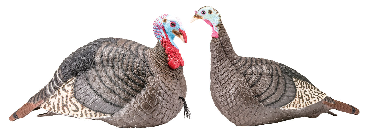 HS Strut Strut-Lite Jake & Hen Wild Turkey Decoy Combo Synthetic