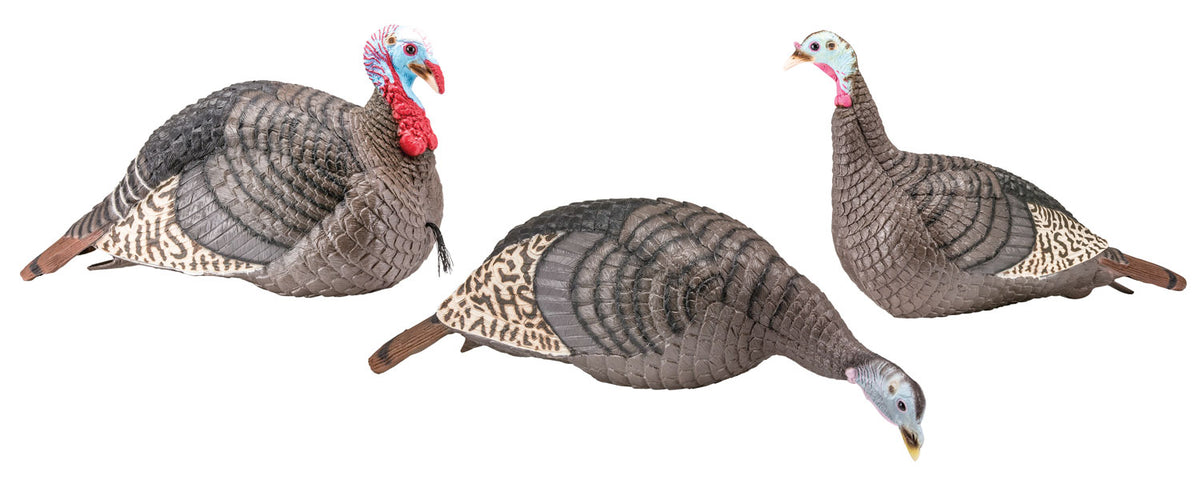 HS Strut Strut-Lite Wild Turkey Flock Decoy Combo 3-Piece Set